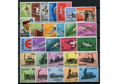 SAN MARINO 1964 Annata completa 28v MNH**