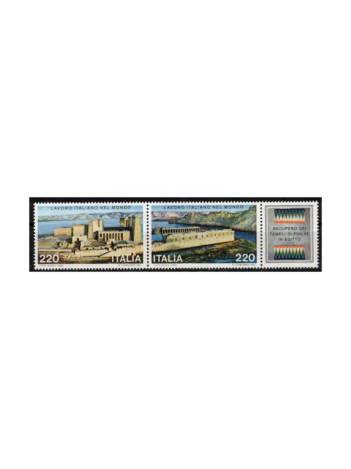 ITALY 1980 Italian work 2v MNH**
