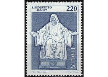 ITALY 1980 Saint Benedict of Norcia MNH**