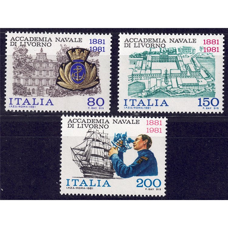 ITALIA 1981 Accademia Navale 3v MNH**
