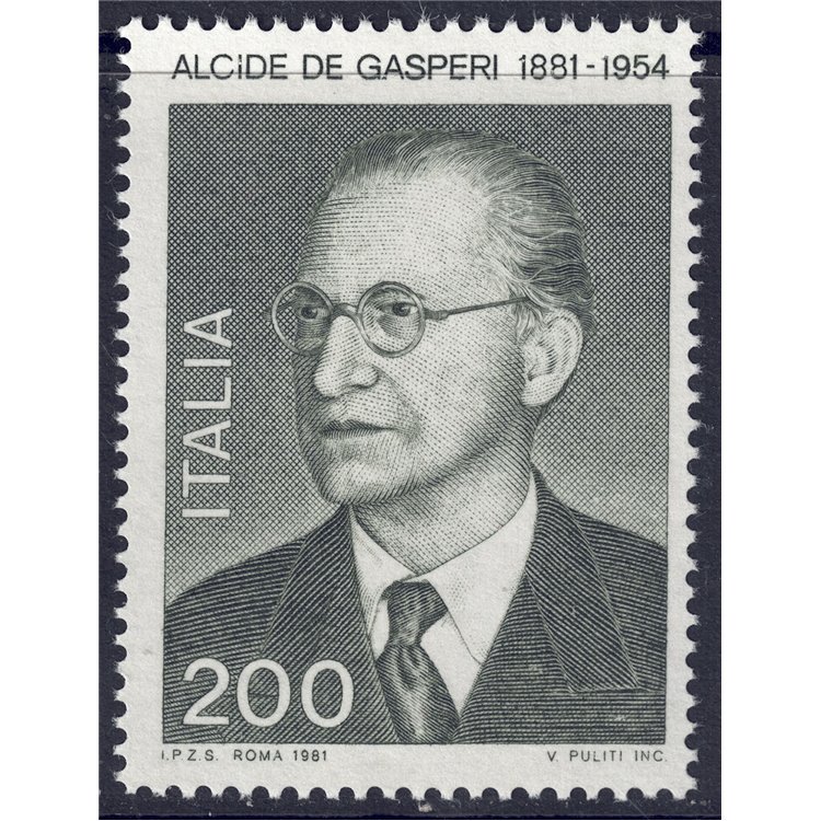 ITALY 1981 Alcide De Gasperi MNH**