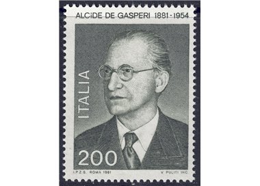 ITALIA 1981 Alcide De Gasperi MNH**