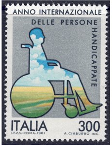 ITALY 1981 Year of the Handicapped MNH**