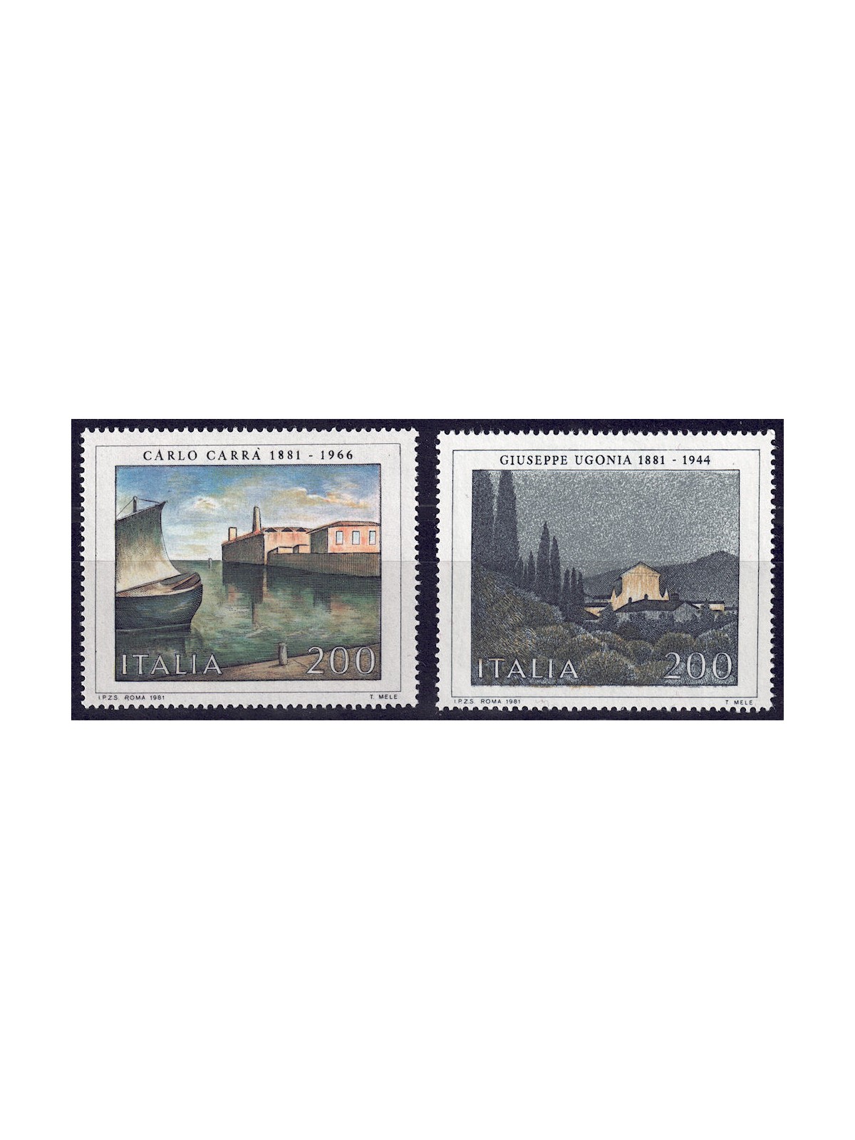 ITALY 1981 Art 2v MNH**
