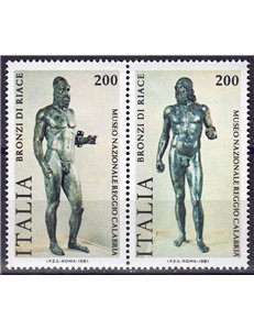 ITALY 1981 Riace Bronzes 2v MNH**