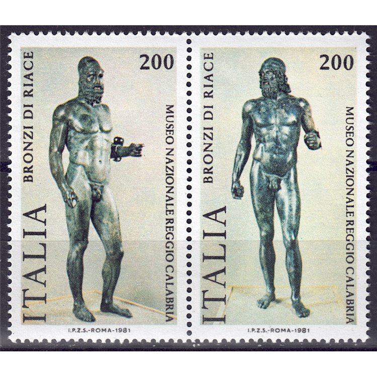 ITALIA 1981 Bronzi di Riace 2v MNH**
