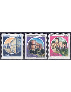 ITALY 1981 Castles of Italy 3v MNH**