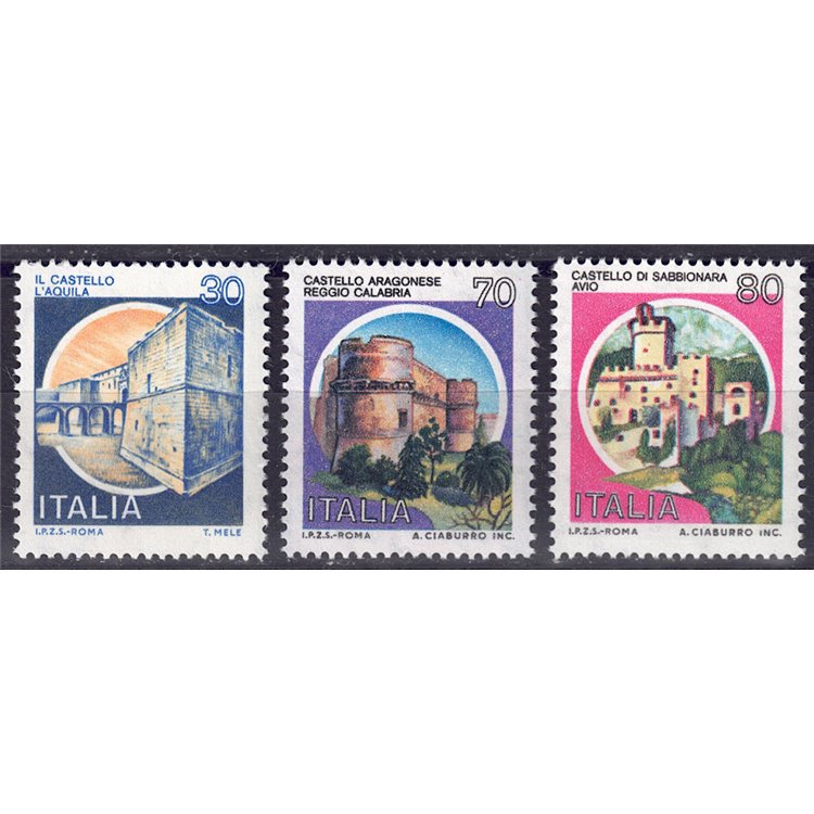 ITALY 1981 Castles of Italy 3v MNH**