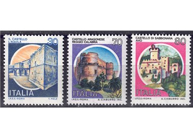 ITALY 1981 Castles of Italy 3v MNH**