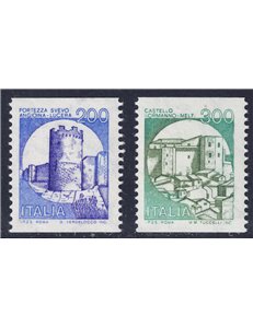 ITALIA 1981 Castelli da bobina 2v MNH**