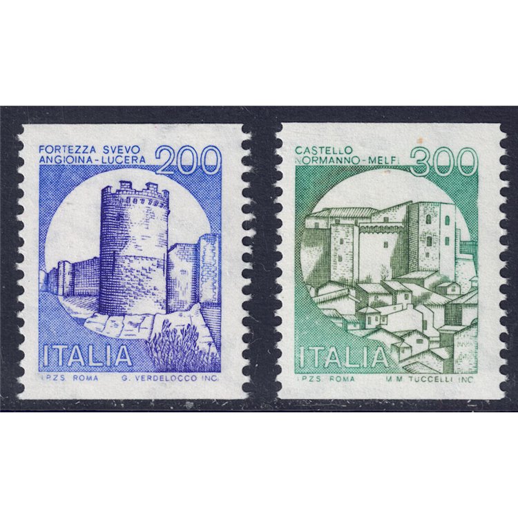 ITALY 1981 Castelli from reel 2v MNH**