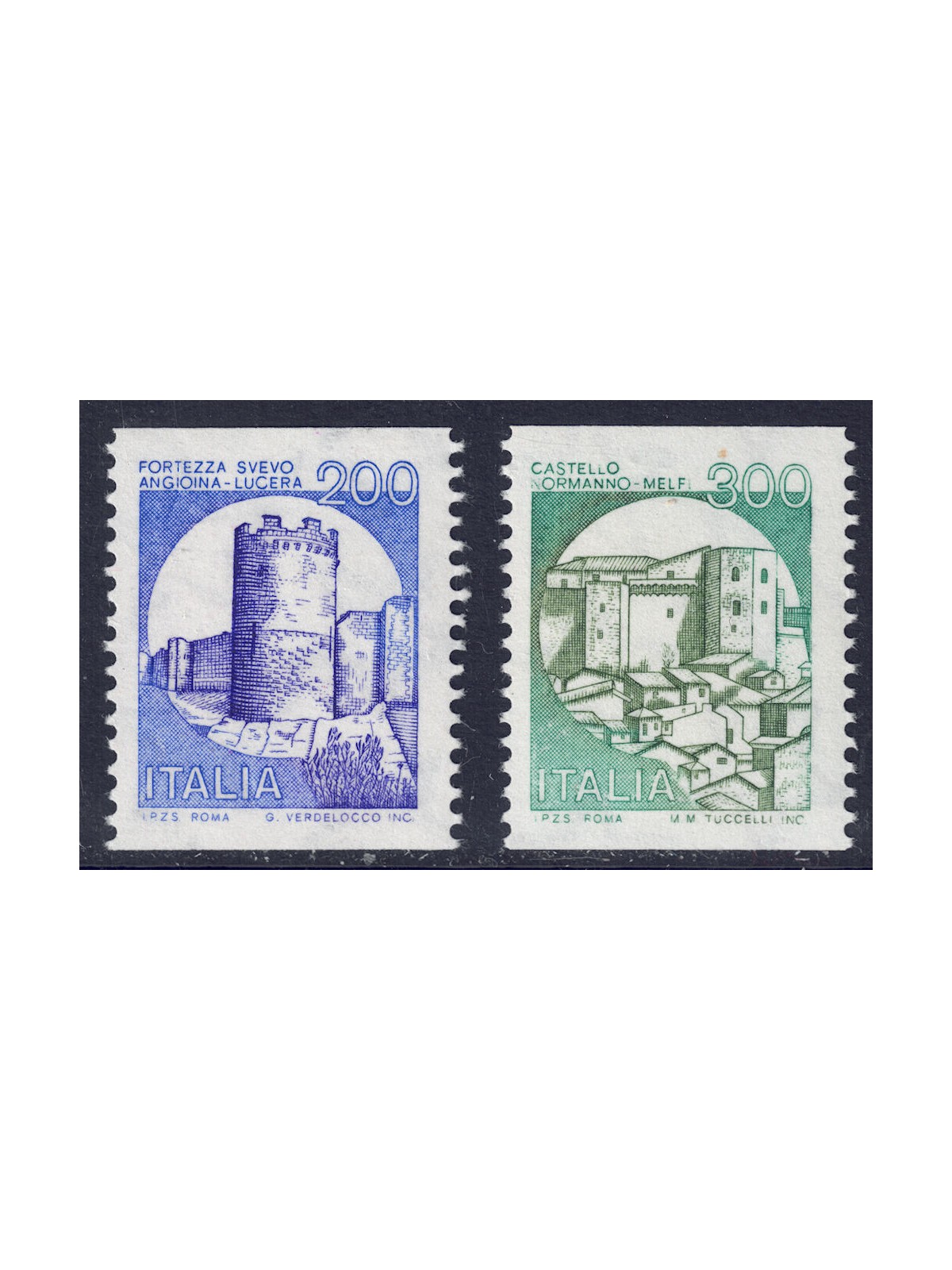 ITALIA 1981 Castelli da bobina 2v MNH**