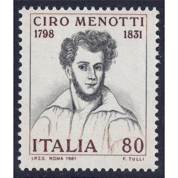 ITALIA 1981 Ciro Menotti MNH**
