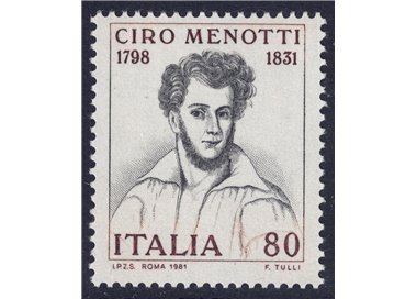 ITALY 1981 Ciro Menotti MNH**