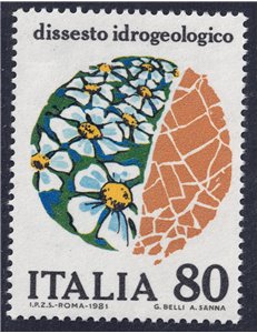 ITALIA 1981 Dissesto idrogeologico MNH**