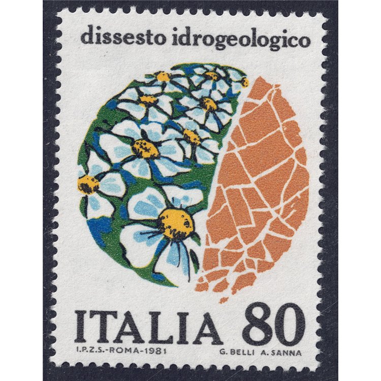 ITALIA 1981 Dissesto idrogeologico MNH**