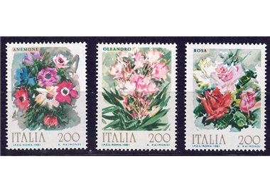 ITALIA 1981 Fiori 3v MNH**