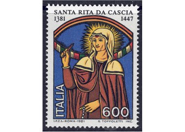 ITALIA 1981 Santa Rita da Cascia MNH**
