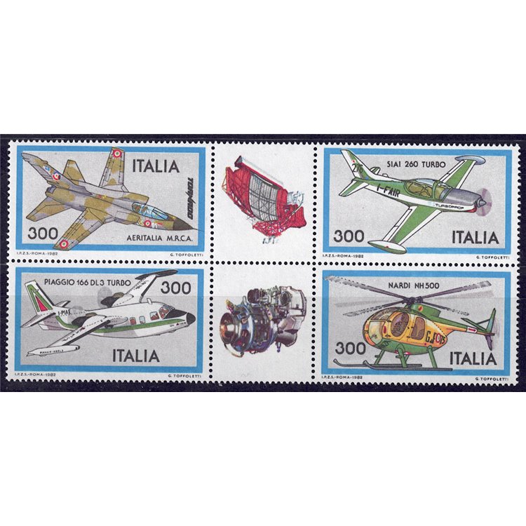 ITALY 1982 Aircraft 4v MNH**