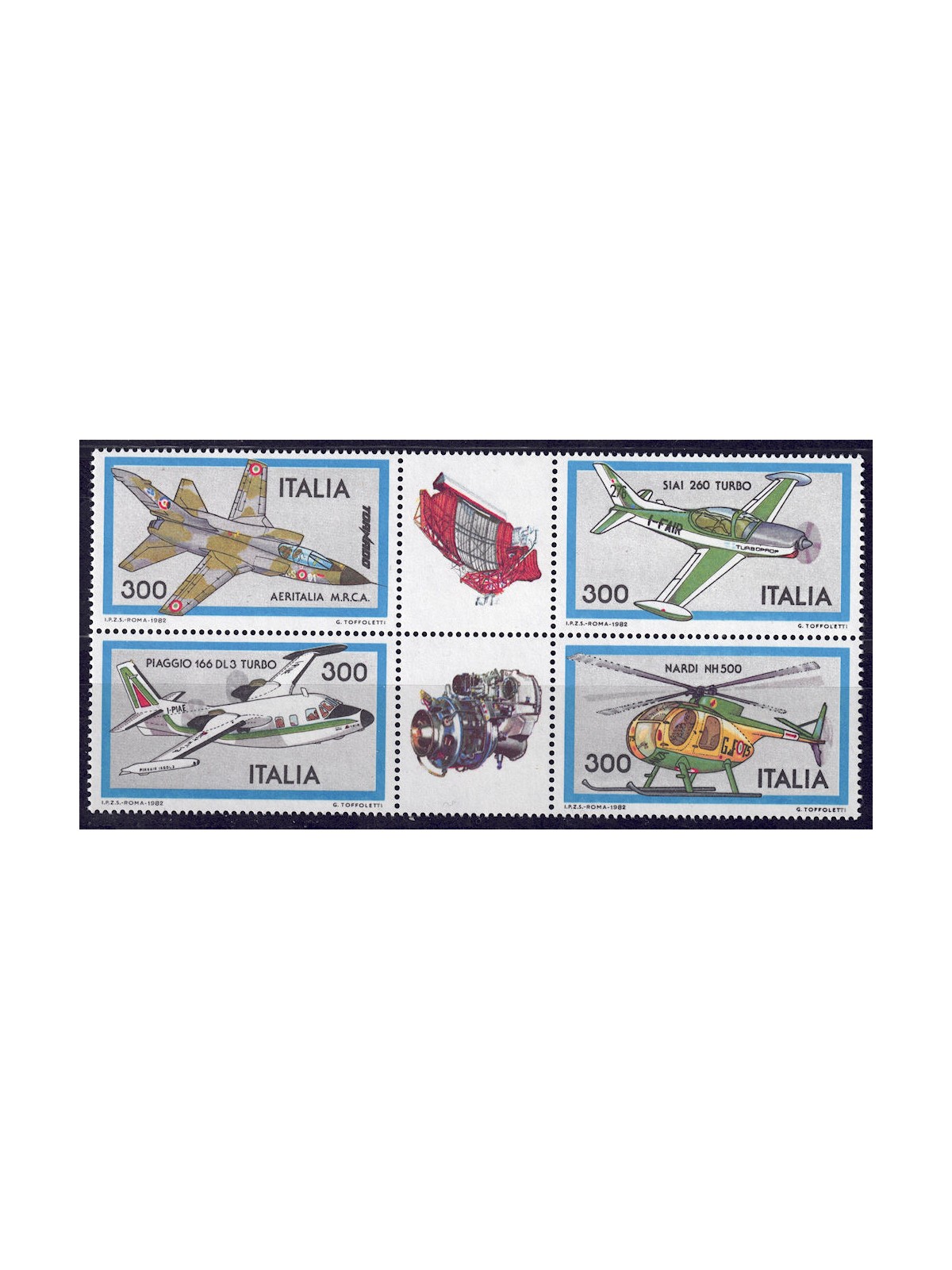 ITALY 1982 Aircraft 4v MNH**