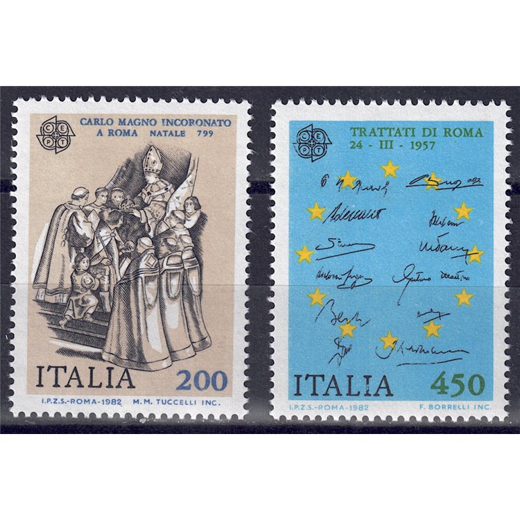 ITALY 1982 Europe 2v MNH**