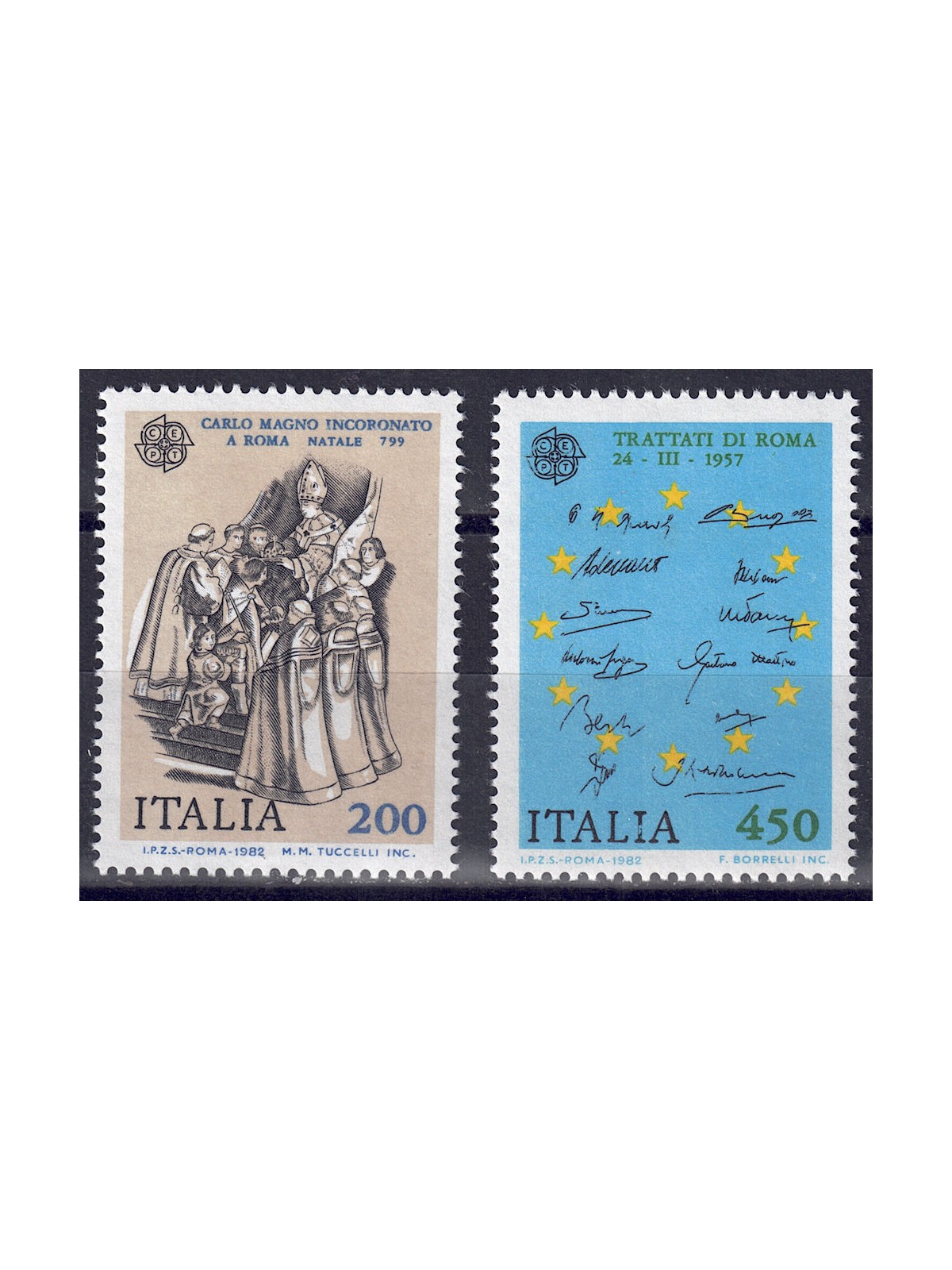 ITALY 1982 Europe 2v MNH**