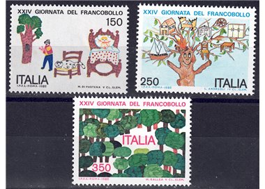 ITALY 1982 Stamp Day 3v MNH**