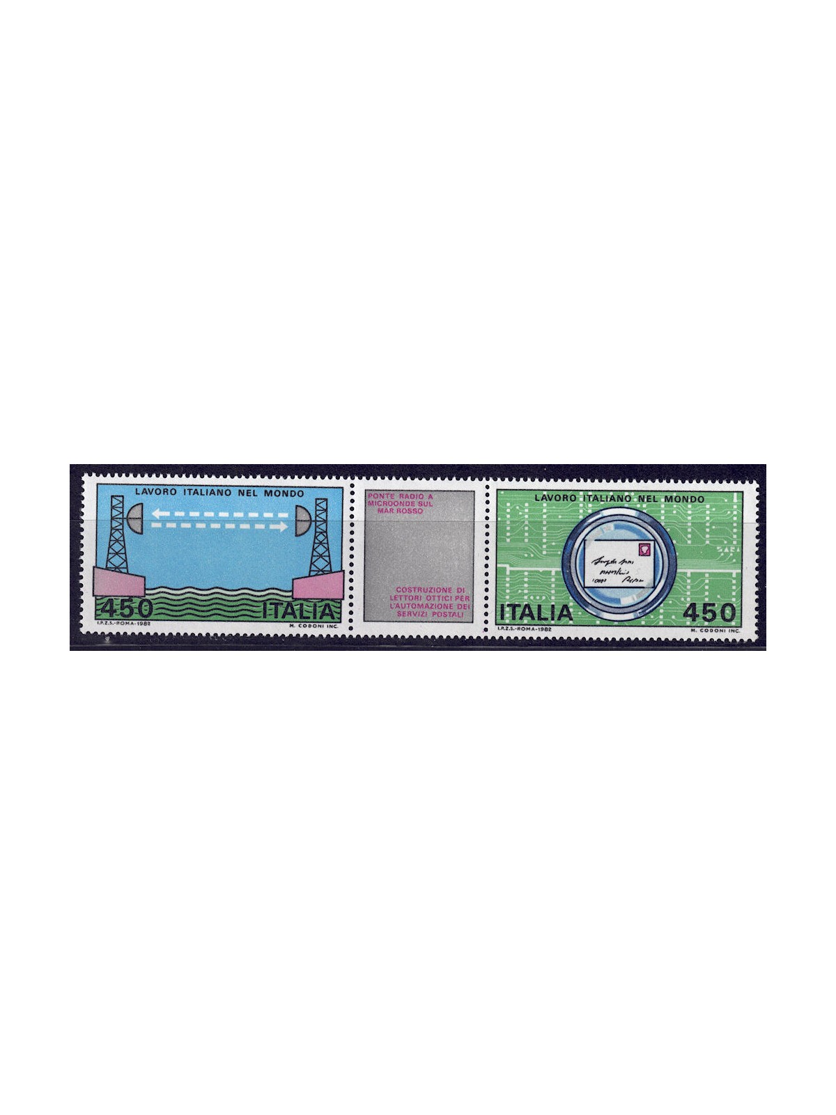 ITALIA 1982 Lavoro 2v MNH**