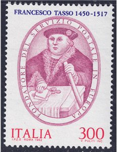 ITALIA 1982 Servizio postale, Tasso MNH**