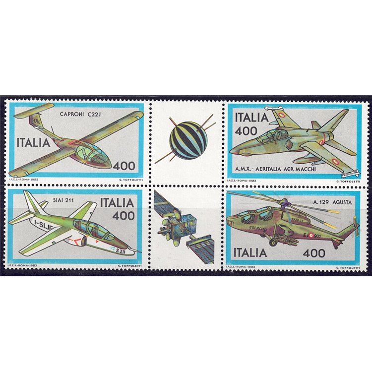 ITALY 1983 Aircraft 4v MNH**