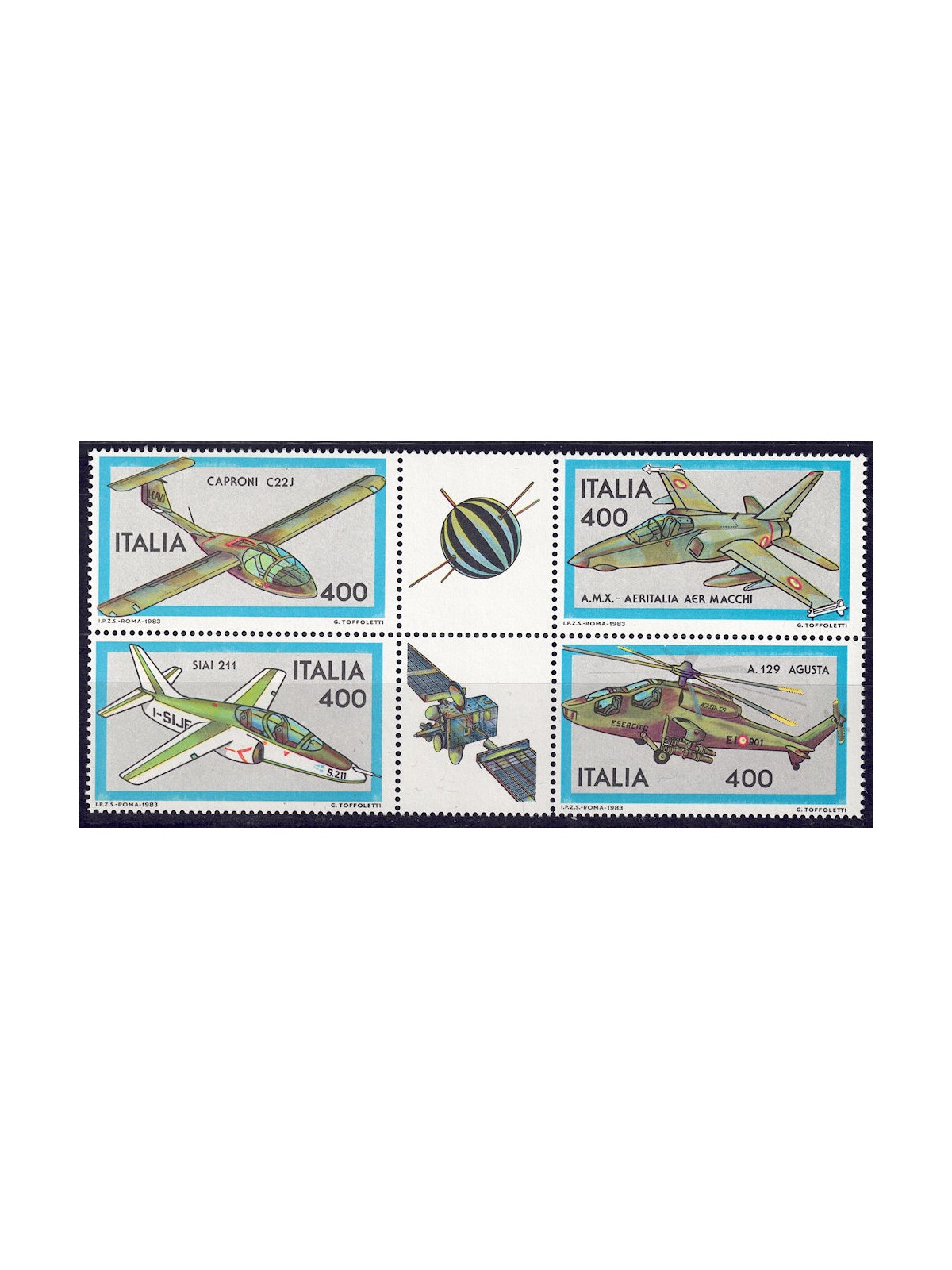 ITALY 1983 Aircraft 4v MNH**