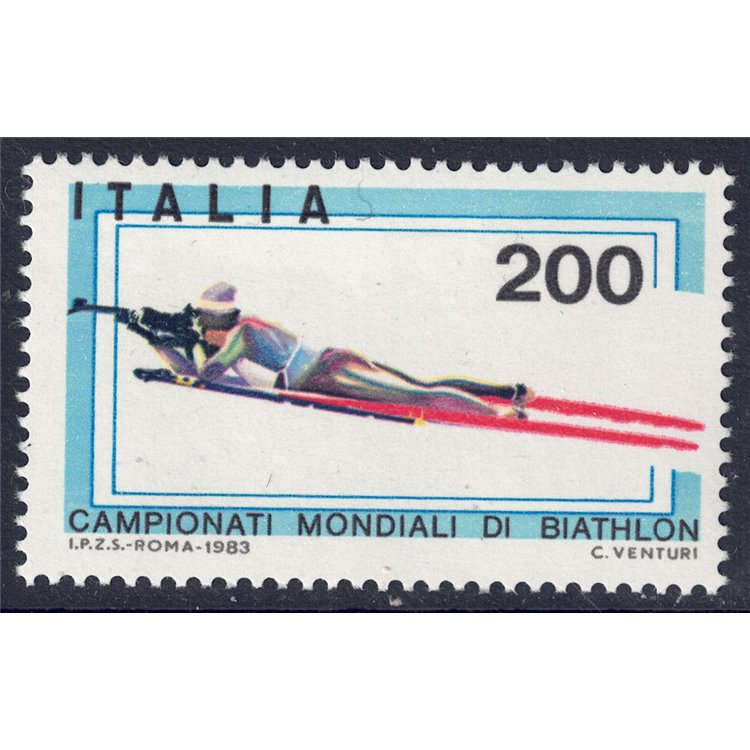 ITALIA 1983 Campionati mondiali di biathlon MNH**