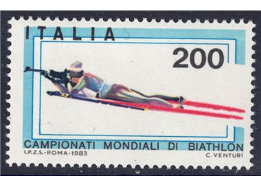 ITALIA 1983 Campionati mondiali di biathlon MNH**