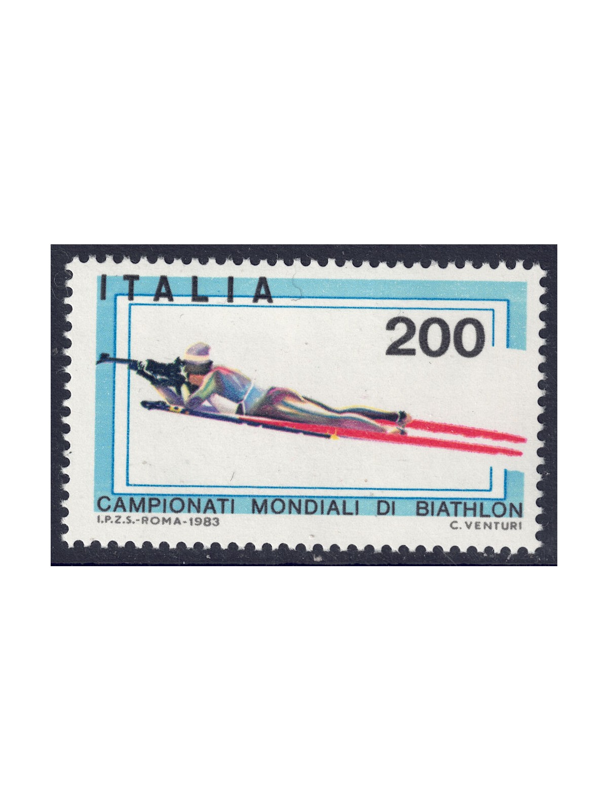 ITALY 1983 Biathlon World Championships MNH**