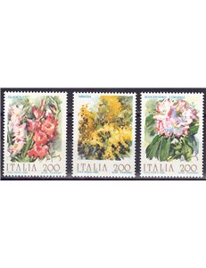 ITALY 1983 Flowers 3v MNH**
