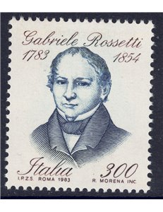ITALIA 1983 Gabriele Rossetti MNH**