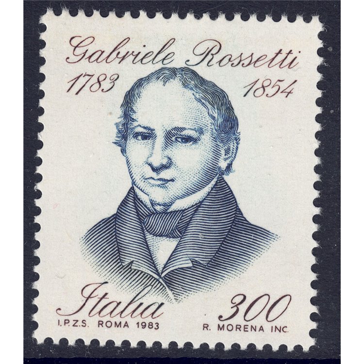 ITALY 1983 Gabriele Rossetti MNH**