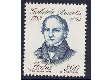 ITALY 1983 Gabriele Rossetti MNH**