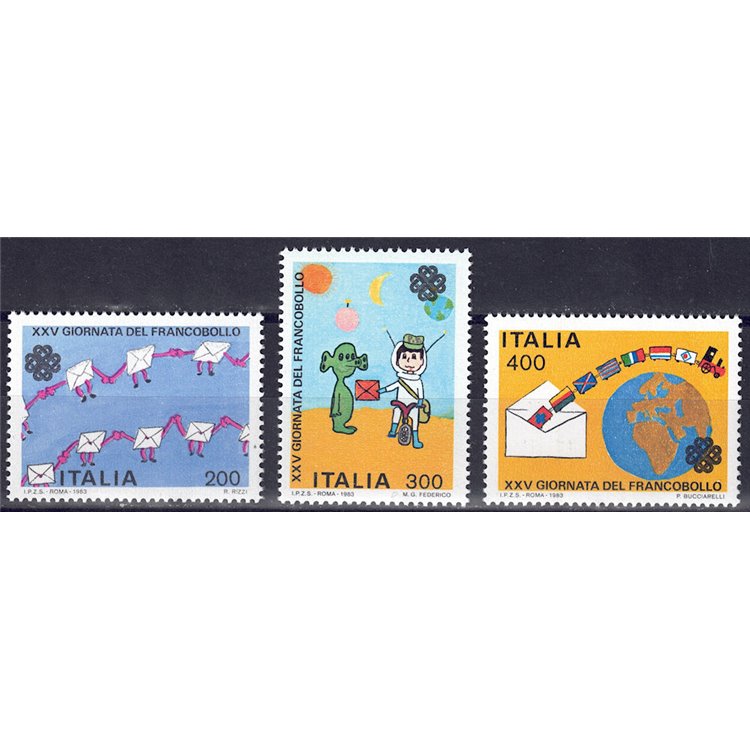 ITALY 1983 Stamp Day 3v MNH**