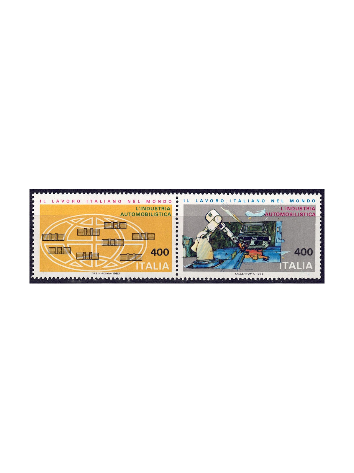 ITALY 1983 Work 2v MNH**