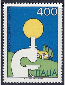 ITALIA 1983 Lotta contro il cancro MNH**