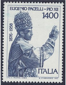 ITALIA 1983 Papa Pio XII MNH**