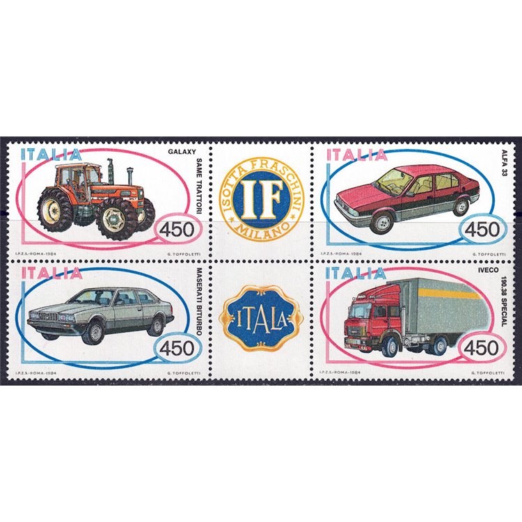 ITALIA 1984 Automobili 4v MNH**