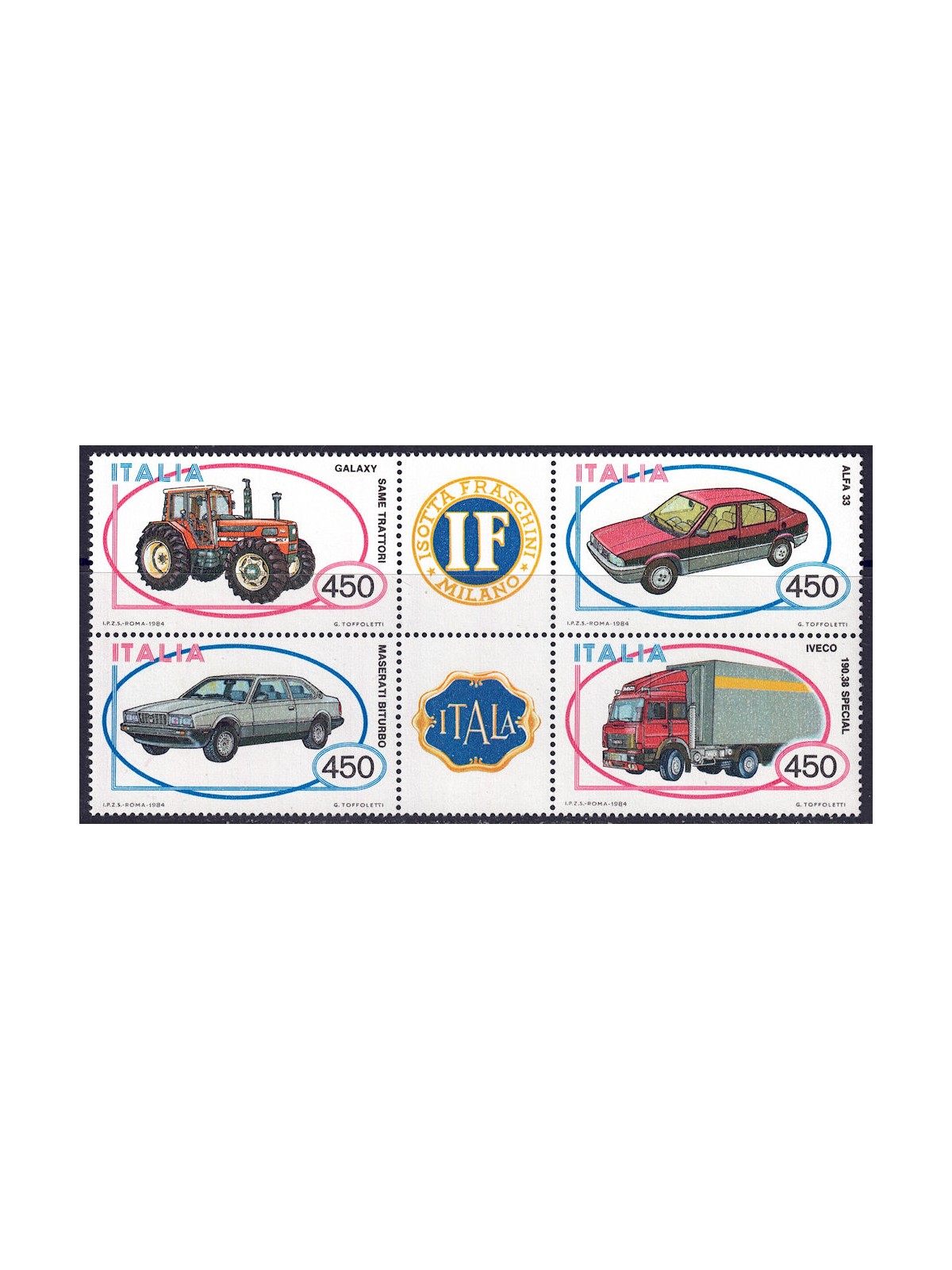 ITALY 1984 4v MNH cars**