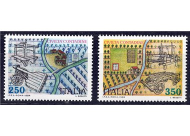 ITALY 1984 Peasant Civilizations 2v MNH**