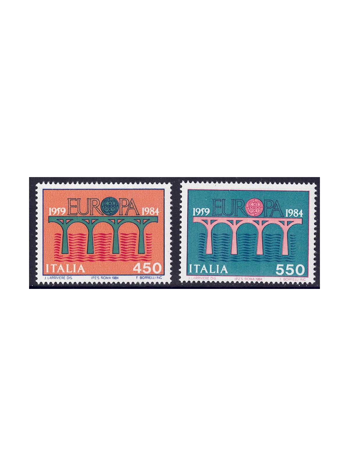 ITALY 1984 Europe 2v MNH**