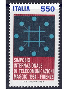 ITALIA 1984 Simposio di telecomunicazioni MNH**