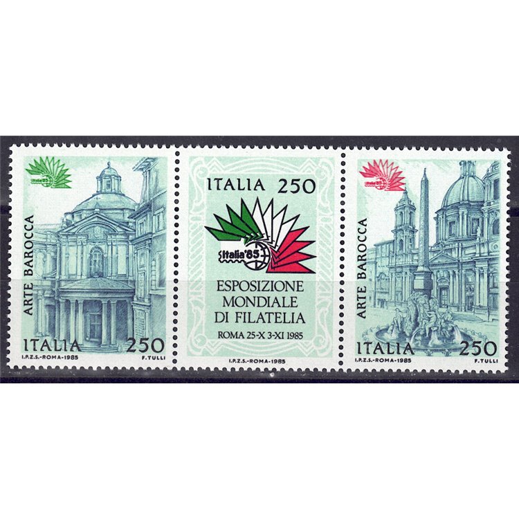 ITALIA 1985 Arte barocca 3v MNH**