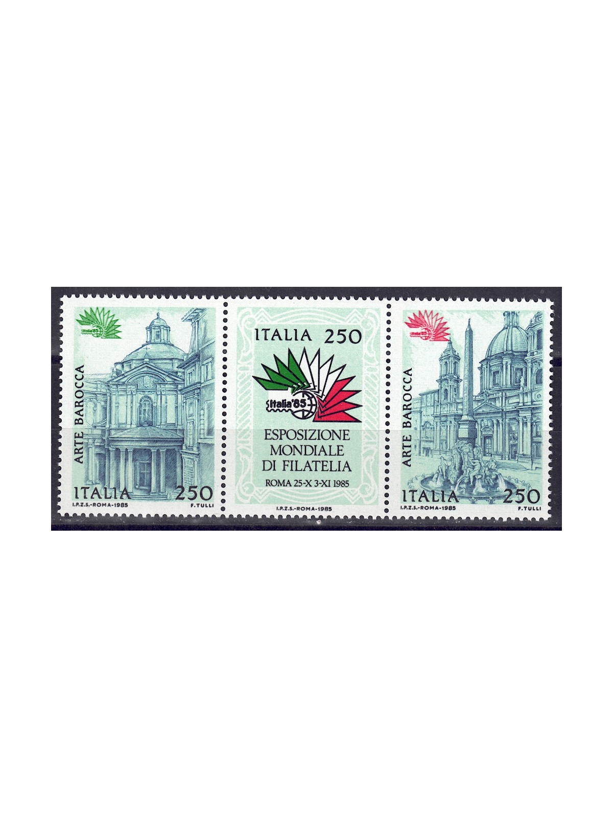 ITALIA 1985 Arte barocca 3v MNH**