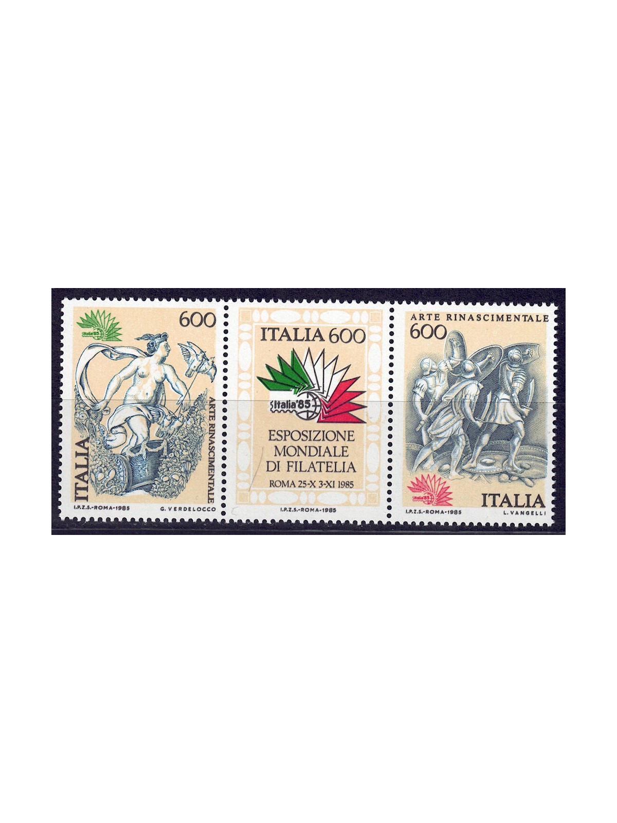 ITALY 1985 Renaissance art 3v MNH**